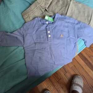 GAP Purple Kids Long Sleeve Henley